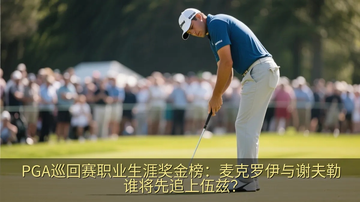 PGA巡回赛职业生涯奖金榜：麦克罗伊与谢夫勒谁将先追上伍兹？